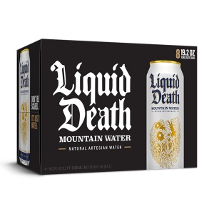 Liquid Death, Still Mountain Water, Real Mountain Source, Natural Minerals & Electrolytes, 8-Pack (King Size 19.2oz Cans) - Image 5
