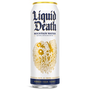 Liquid Death, Still Mountain Water, Real Mountain Source, Natural Minerals & Electrolytes, 8-Pack (King Size 19.2oz Cans) - Image 4
