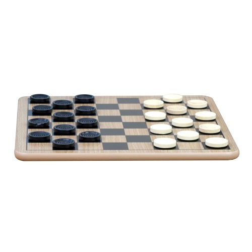 Regal Games - Reversible Wooden Board for Chess, Checkers & Tic-Tac-Toe - 24 Interlocking Wooden Checkers and 32 Standard Chess Pieces - for Age 8 to Adult for Family Fun - Image 5