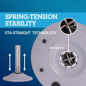 US Weight Heavy Duty Premium Steel Stanchion with 7.5-Foot Retractable Belt (More Colors Available) - Image 3